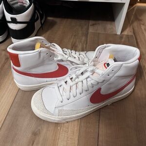 Size 9 Women’s  - Nike Blazer '77 Mid White Orange W